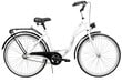 Pilsētas velosipēds AZIMUT City Lux 26" 2021, balts/melns cena un informācija | Velosipēdi | 220.lv
