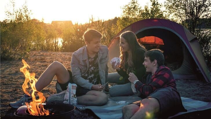 Piknika paklājiņš Easy Camp Backgammon 170x135 cm, pelēks cena un informācija | Tūrisma matrači un paklājiņi | 220.lv