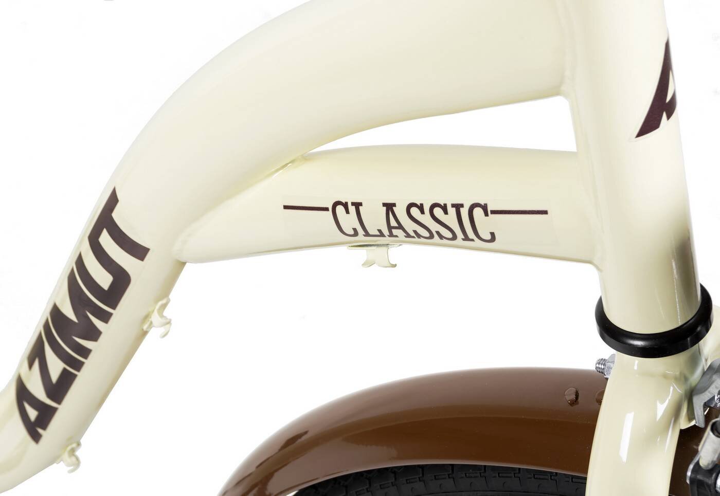 Pilsētas velosipēds AZIMUT Classic 28" 2021, krēmkrāsas cena un informācija | Velosipēdi | 220.lv