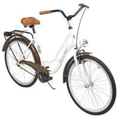 Городской велосипед AZIMUT Retro 26" 2021, белый цена и информация | Велосипеды | 220.lv