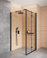 Deante dušas kabīne Kerria Plus black mat 90x80,90,100 cm cena un informācija | Dušas kabīnes | 220.lv