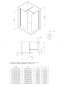 Deante dušas kabīne Kerria Plus black mat 90x80,90,100 cm cena un informācija | Dušas kabīnes | 220.lv