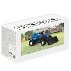 Pedāļu minamais traktors ar ekskavatora kausu Dolu, zils cena un informācija | Rotaļlietas zēniem | 220.lv
