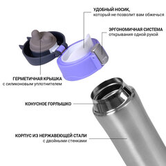 Fissman termo pudele, 420 ml cena un informācija | Termosi, termokrūzes | 220.lv