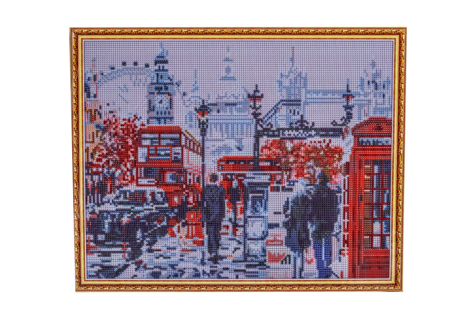 Dimantu mozaīkas komplekts uz rāmja TM Tsvetnoy - LG049e Londonas iela 40x50 cm цена и информация | Dimantu mozaīkas | 220.lv