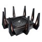 Asus GT-AX11000 Tri-band WiFi Gaming Router ROG Rapture 802.11ax, 10 цена и информация | Rūteri (maršrutētāji) | 220.lv