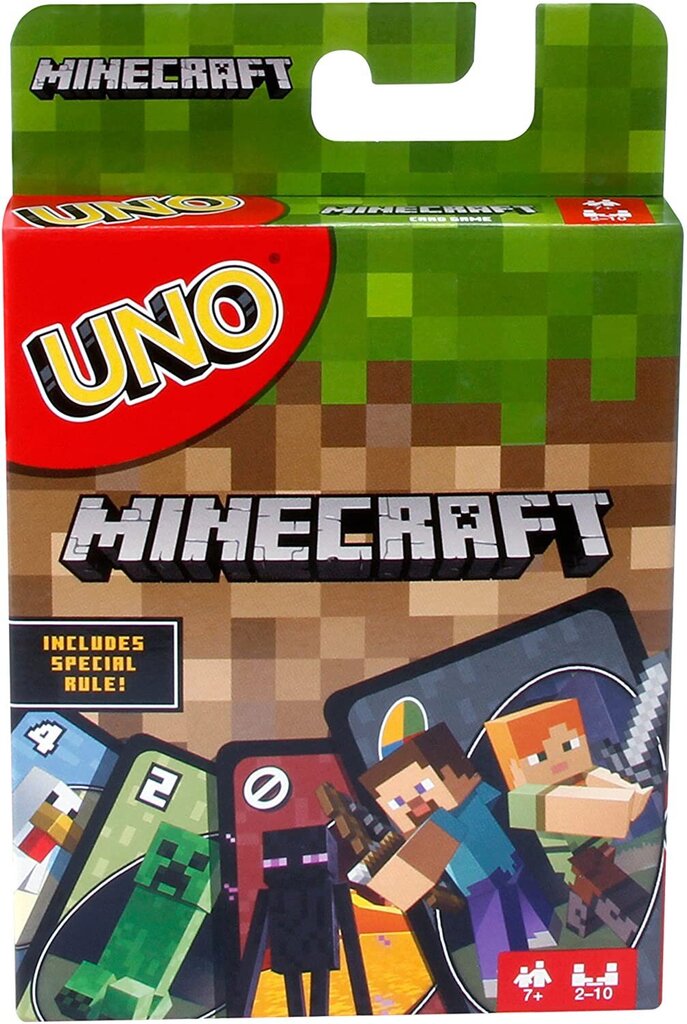 Minecraft, UNO kortos цена и информация | Datorspēļu suvenīri | 220.lv