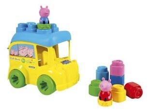 Skolas autobuss ar klucīšiem Clementoni Clemmy Peppa Pig, 8 gab. cena un informācija | Rotaļlietas zīdaiņiem | 220.lv