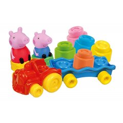 Vilciens ar klucīšiem Clementoni Clemmy Peppa Pig, 14 gab. cena un informācija | Rotaļlietas zīdaiņiem | 220.lv