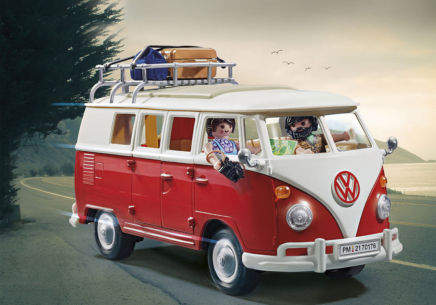 70176 PLAYMOBIL® VW Volkswagen T1 kemperis cena un informācija | Konstruktori | 220.lv