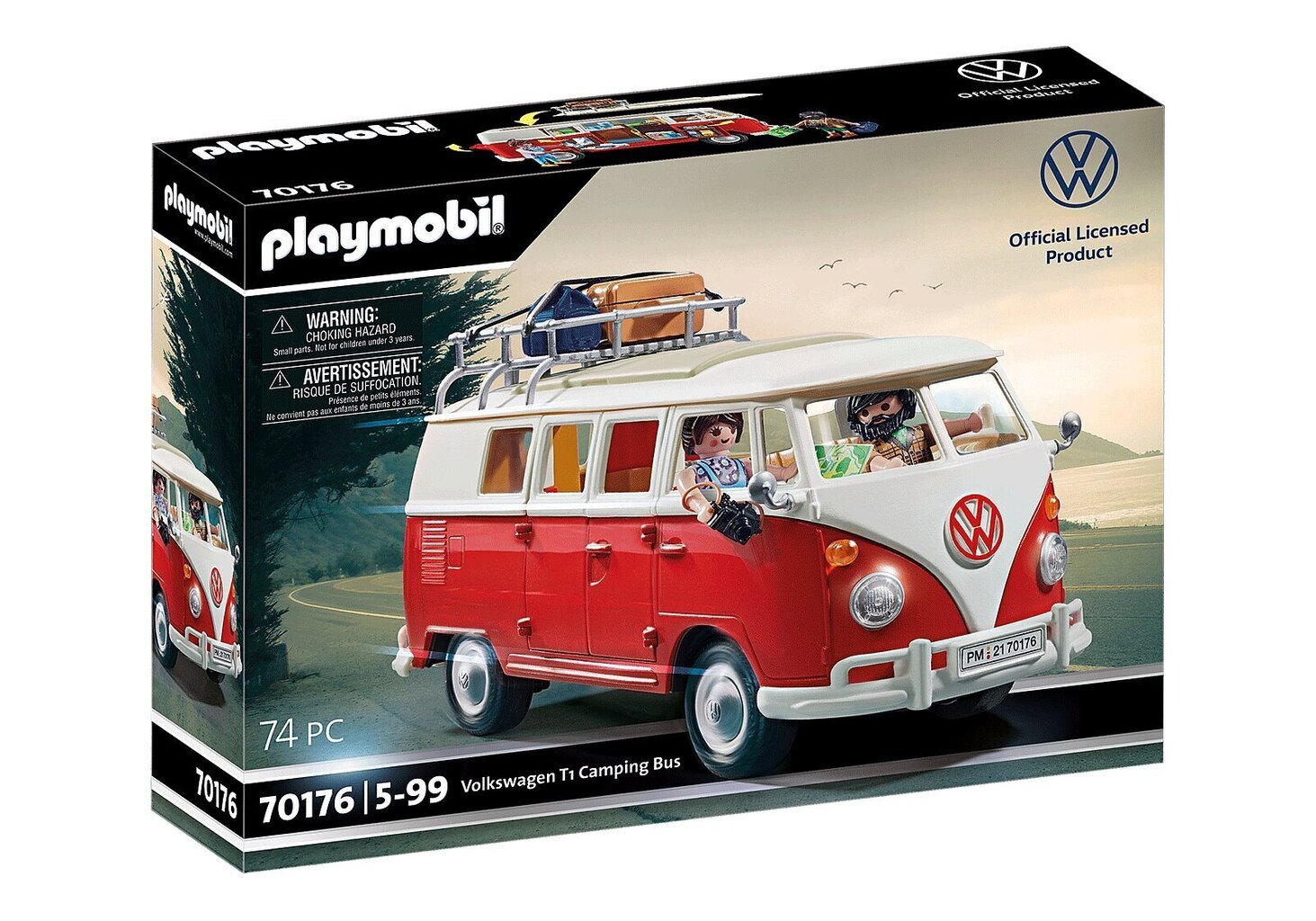 70176 PLAYMOBIL® VW Volkswagen T1 kemperis цена и информация | Konstruktori | 220.lv