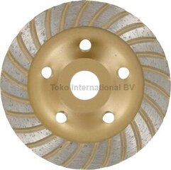 Dimanta betona slīpripas 125mm TURBO Toko (73554) cena un informācija | Rokas instrumenti | 220.lv