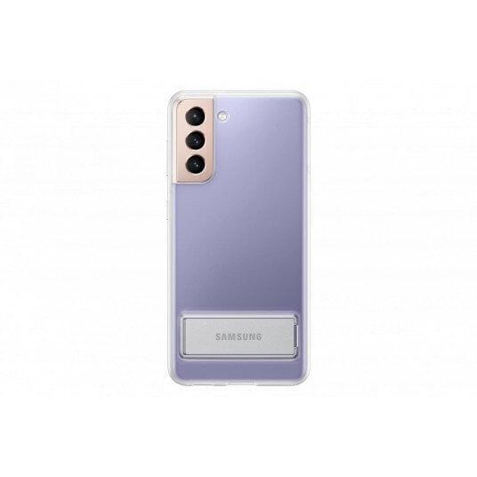 Samsung Clear Standing Cover piemērots Samsung Galaxy S21, Caurspīdīgs cena un informācija | Telefonu vāciņi, maciņi | 220.lv