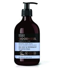 Šķidrās roku ziepes ar jūras aļģu un piparmētras ekstraktiem Baylis & Harding Goodness, 500 ml cena un informācija | Ziepes | 220.lv