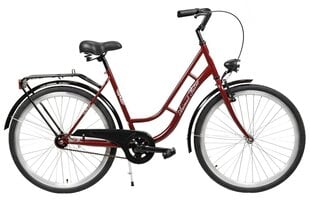 Городской велосипед AZIMUT Retro 26" 2021, красный цена и информация | Велосипеды | 220.lv
