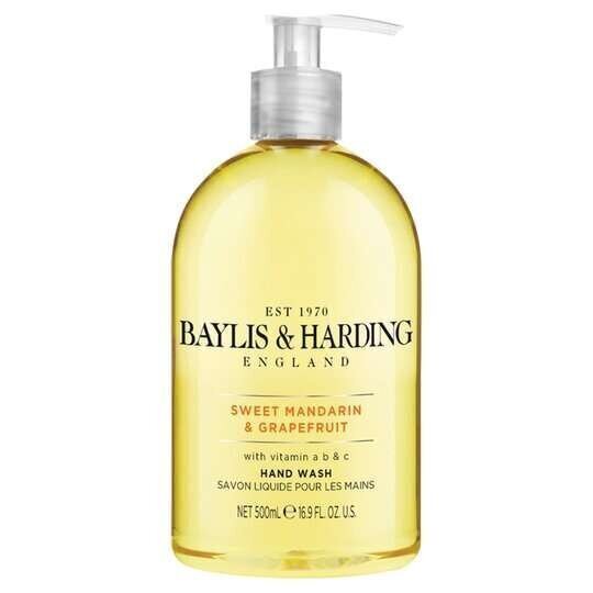 Šķidrās roku ziepes Baylis & Harding Sweet Mandarin & Grapefruit, 500 ml цена и информация | Ziepes | 220.lv