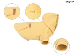 Amiplay джемпер с капюшоном Texas, XL, желтый цена и информация | Одежда для собак | 220.lv