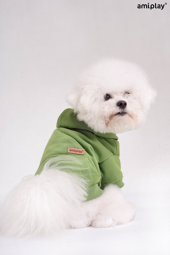 Amiplay džemperis ar kapuci Texas, XL, zaļš cena un informācija | Apģērbi suņiem | 220.lv
