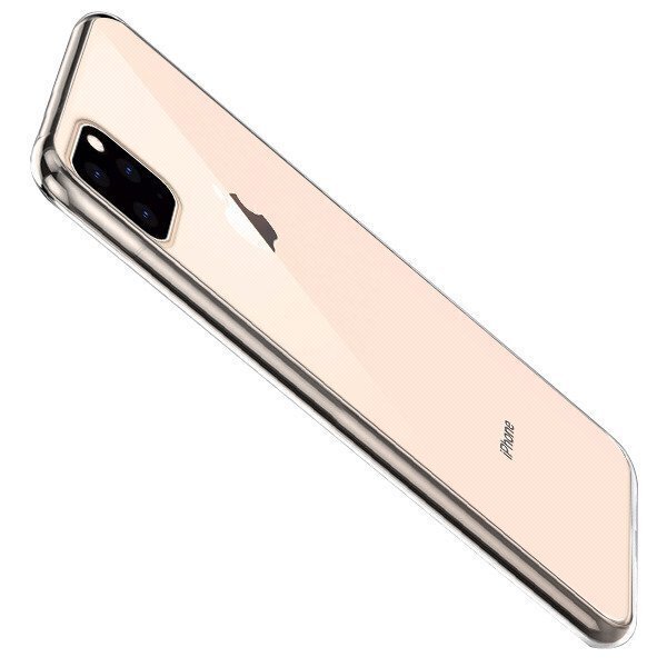 Hallo Ultra Back Case 0.3 mm Aizmugurējais Silikona Apvalks Apple iPhone 11 Pro Max Caurspīdīgs cena un informācija | Telefonu vāciņi, maciņi | 220.lv