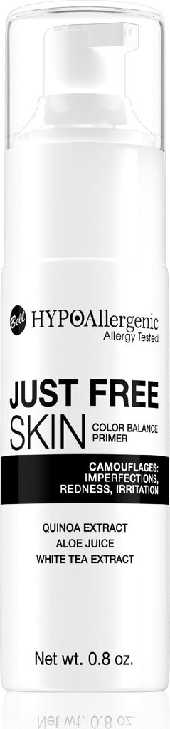 Grima bāze, kas izlīdzina un mīkstina ādu Bell Hypoallergenic Just Free Skin, 25 g cena un informācija | Grima bāzes, tonālie krēmi, pūderi | 220.lv