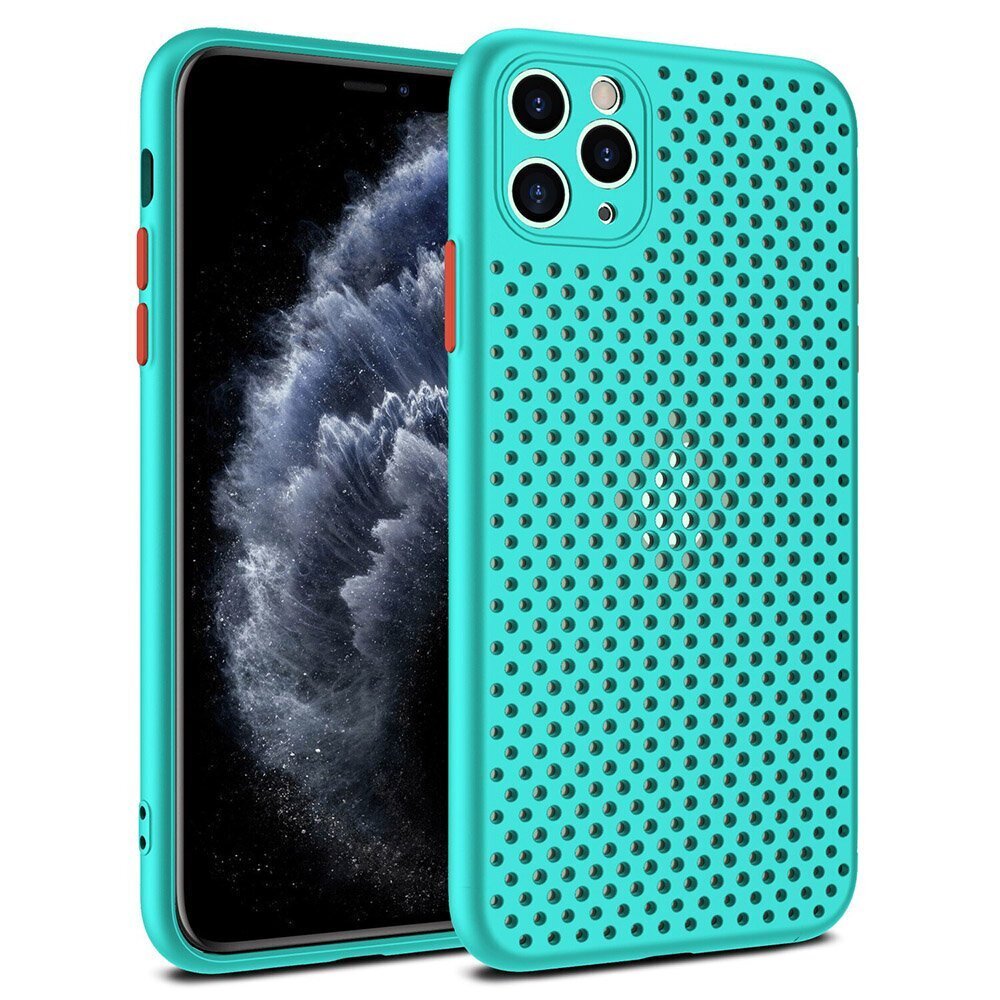 Чехол Breath Case для Xiaomi Redmi Note 9S / 9 Pro / 9 Pro Max, бирюзовый  цена | 220.lv