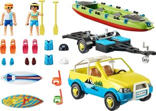 70436 PLAYMOBIL® Family Fun Пляжный автомобиль с байдарками цена и информация | Конструкторы и кубики | 220.lv