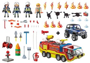 70557 PLAYMOBIL® City Action, Пожарная машина с горящим джипом цена и информация | Kонструкторы | 220.lv