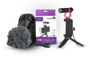 LiveStar TIK Stream mikrofons ar statīvu cena un informācija | Mikrofoni | 220.lv