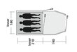 Telts Outwell Earth 3, zila cena un informācija | Teltis | 220.lv