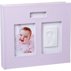 Fotoalbums ar mazuļa kājas vai rokas nospiedumu Baby Memory Print, rozā cena un informācija | Mazuļa nospiedumi | 220.lv