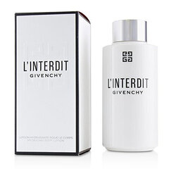 Parfimēts ķermeņa losjons Givenchy L'Interdit 200 ml cena un informācija | Parfimēta sieviešu kosmētika | 220.lv