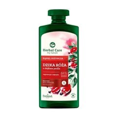 Vannas eļļa-putas Farmona Herbal Care Savvaļas roze 500 ml cena un informācija | Dušas želejas, eļļas | 220.lv
