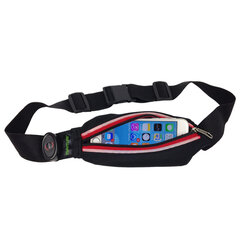 Jostas somiņa Tunturi LED, melna/sarkana cena un informācija | Sporta somas un mugursomas | 220.lv