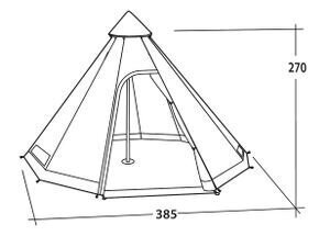 Telts Easy Camp Moonlight Tipi, brūna cena un informācija | Teltis | 220.lv