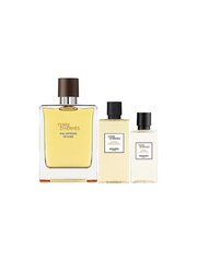 Komplekts Hermes Terre d'Hermes Eau Intense Vetiver vīriešiem: parfimērijas ūdens EDP, 100 ml + matu un ķermeņa dušas želeja, 80 ml + losjons pēc skūšanās, 40 ml cena un informācija | Vīriešu smaržas | 220.lv