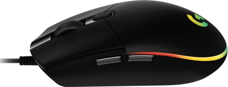 Logitech G102 Lightsync, melns cena un informācija | Peles | 220.lv