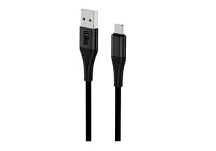 iLike ICT01 Прочный TPE USB на USB-C (Type-C) быстрый  3.1A Кабель данных и заряда Cable 1m Черный цена и информация | Кабели для телефонов | 220.lv