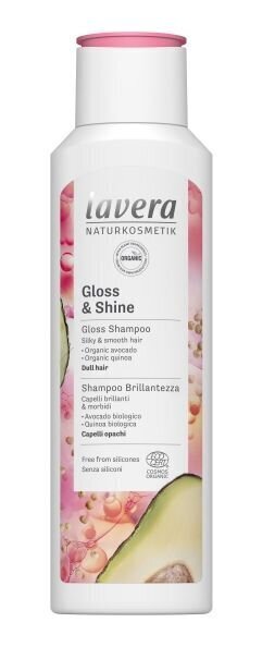 Nogludinošs šampūns Lavera Gloss & Shine, 250 ml cena un informācija | Šampūni | 220.lv