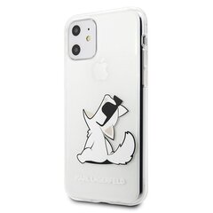 Telefona vāciņš Karl Lagerfeld KLHCN61CFNRC iPhone 11 hardcase transparent Choupette Fun cena un informācija | Telefonu vāciņi, maciņi | 220.lv