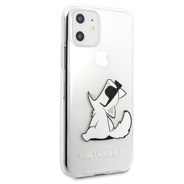 Telefona vāciņš Karl Lagerfeld KLHCN61CFNRC iPhone 11 hardcase transparent Choupette Fun cena un informācija | Telefonu vāciņi, maciņi | 220.lv