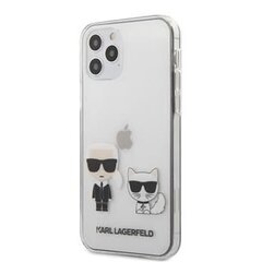 Telefona vāciņš Karl Lagerfeld iPhone 12 Pro Max PC/TPU Karl & Choupette Cover Transparent cena un informācija | Telefonu vāciņi, maciņi | 220.lv