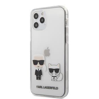 Telefona vāciņš Karl Lagerfeld iPhone 12/12 Pro PC/TPU Karl & Choupette Cover Transparent cena un informācija | Telefonu vāciņi, maciņi | 220.lv