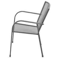 Уличные стулья vidaXL, 2шт., серые цена и информация | Садовые стулья, кресла, пуфы | 220.lv