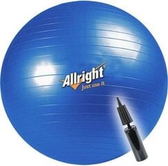 Vingrošanas bumba Allright 75 cm, zila cena un informācija | Vingrošanas bumbas | 220.lv