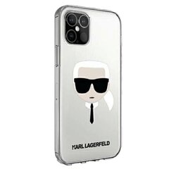 Telefona vāciņš Karl Lagerfeld iPhone 12 Mini 5.4 KLHCP12SKTR transparent hard case Karl's Head cena un informācija | Telefonu vāciņi, maciņi | 220.lv