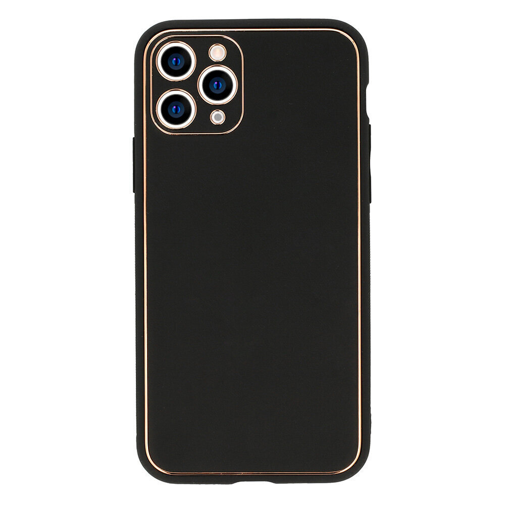 iPhone 7 / 8 / SE 2020 Luxury vāciņš no Tel Protect, melns cena un informācija | Telefonu vāciņi, maciņi | 220.lv