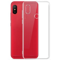 Hallo Ultra Back Case 0.3 mm Aizmugurējais Silikona Apvalks Priekš Xiaomi Redmi Note 6 Pro Caurspīdīgs цена и информация | Чехлы для телефонов | 220.lv