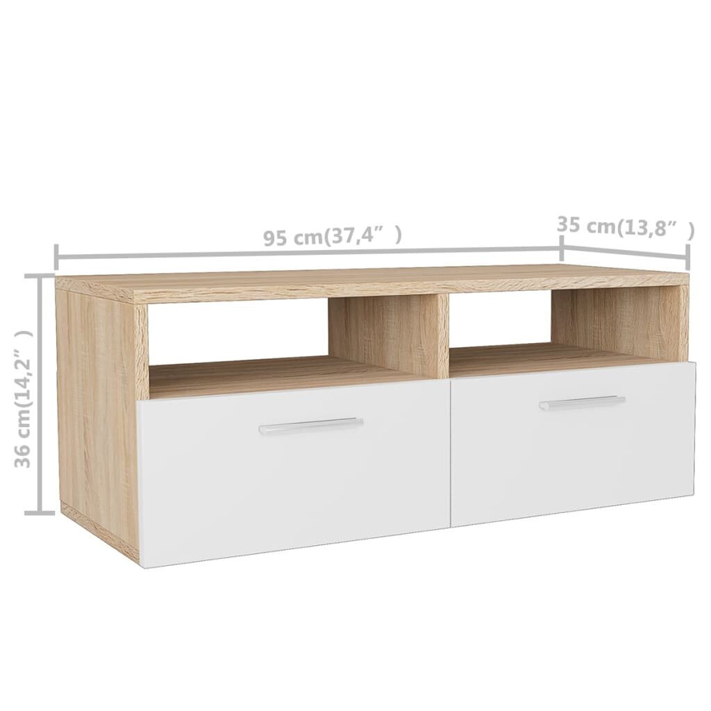 Televizora skapis, 95x35x36 cm cena un informācija | TV galdiņi | 220.lv