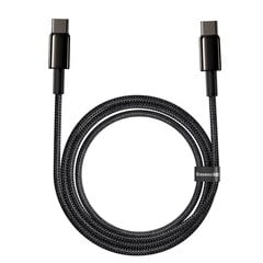 Baseus (CATWJ-A01) USB Type-C - USB Type-C cable Power Delivery Quick Charge 100W 5A 2м, черный цена и информация | Кабели для телефонов | 220.lv