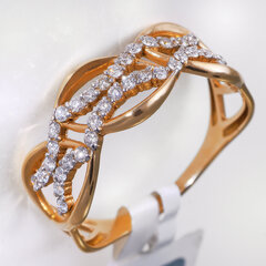 Золотое кольцо с бриллиантом 09FB5197001 цена и информация | Кольца | 220.lv